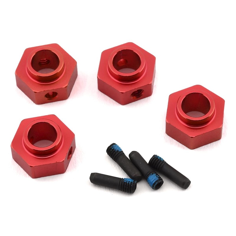 Aluminum Wheel Hexes Red for TRX-4 (4) (TRA8269R)