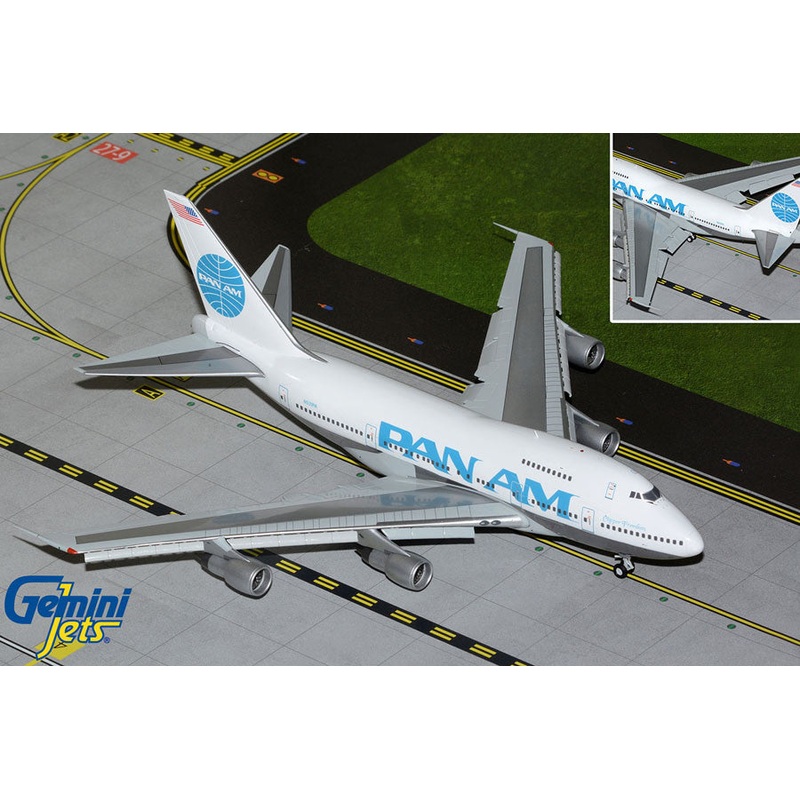 GeminiJets Pan American World Airways (Pan Am) Boeing B747SP N531PA Billboard Titles (Flaps) 1/200 Scale