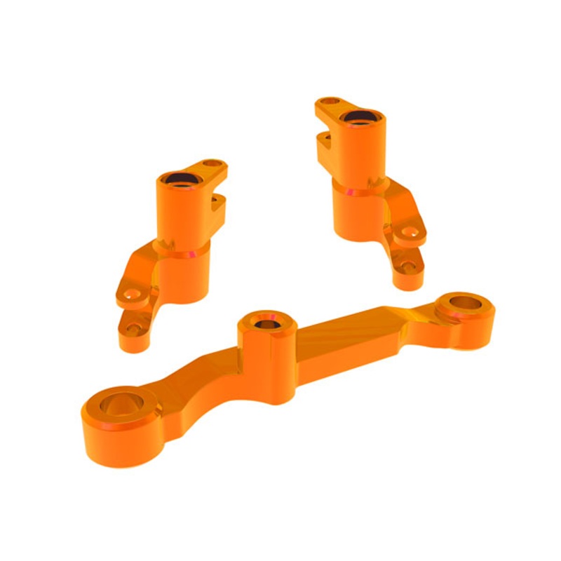 Aluminum Steering Bellcranks with Draglink Orange for Mini Maxx (TRA10743-ORNG)