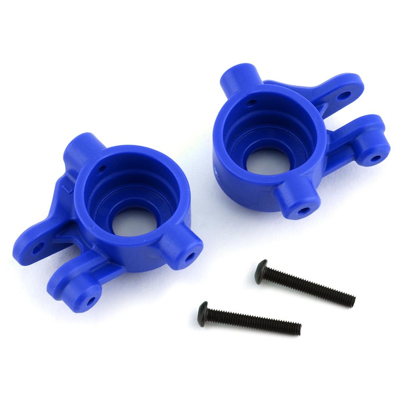 Extreme Heavy Duty Steering Blocks Blue for Hoss/Rustler 4×4/Slash 4×4 (2) (TRA9037X)