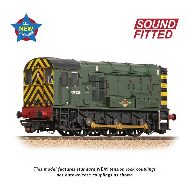 BRANCHLINE Class 08 08923 BR Green (Wasp Stripes) [W]