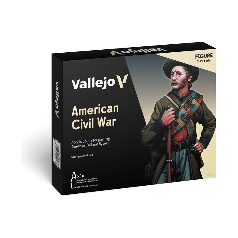 Vallejo Model Colour: American Civil War (16 Colours) Acrylic Paint Set