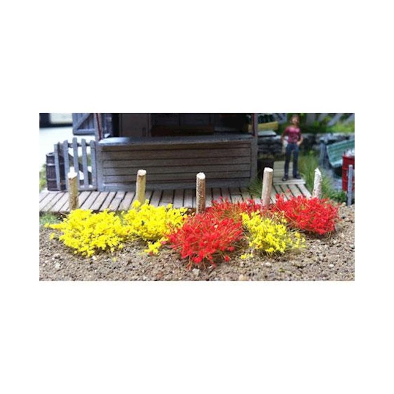 6mm Grass Tufts, Yellow & Red (100) (BAC31034)