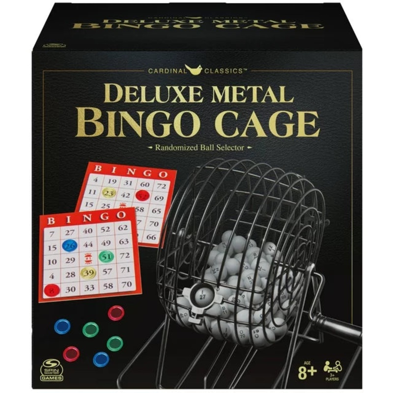 Deluxe Metal Bingo Cage Set