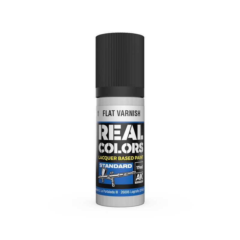 AK Real Colors Flat Varnish Lacquer Paint 17mL