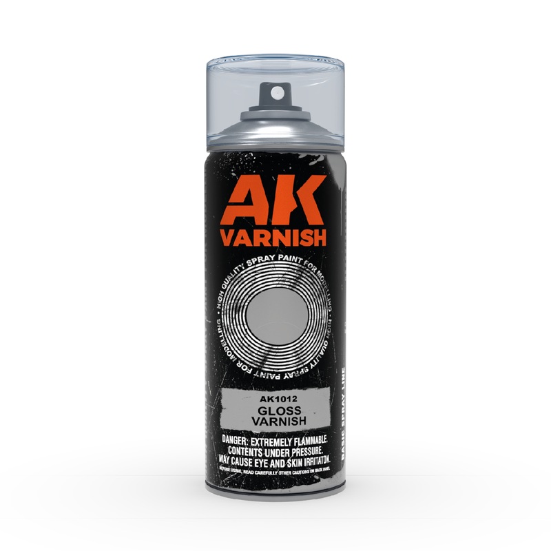 AK Interactive Gloss Varnish – Spray Paint 400ml (Includes 2 nozzles)