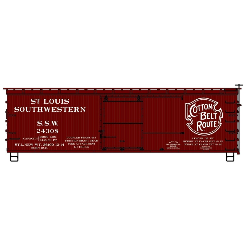 36′ Fowler Wood Boxcar SSW HO Scale