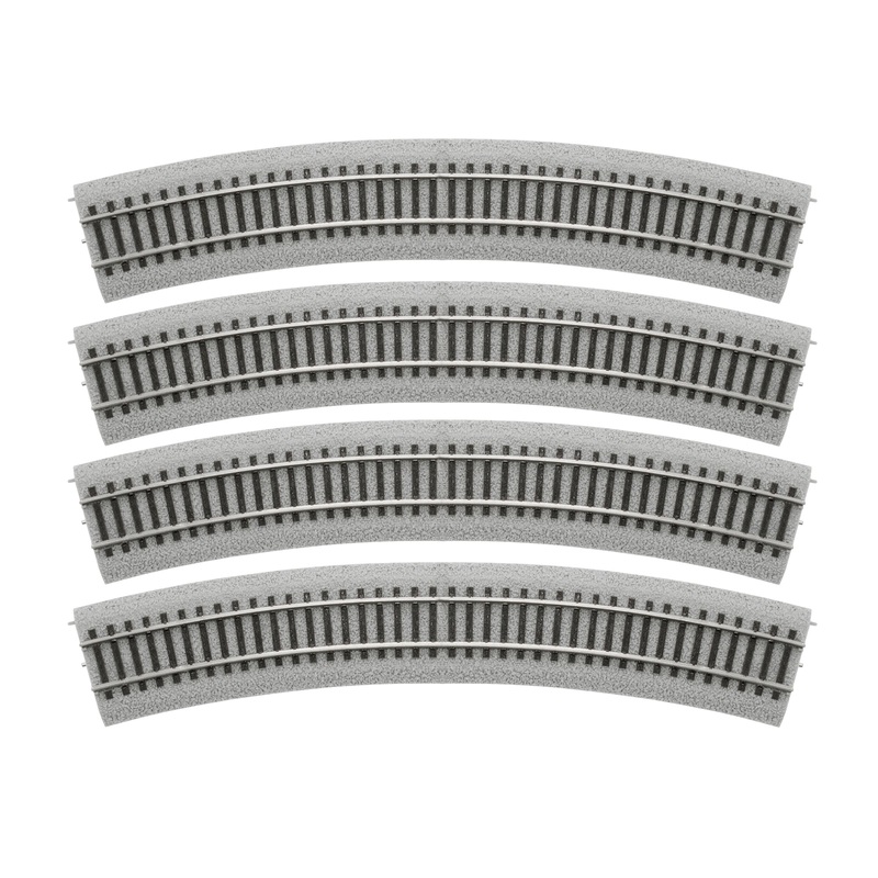 20″ Radius Curve 4 Pack MagneLock HO Scale