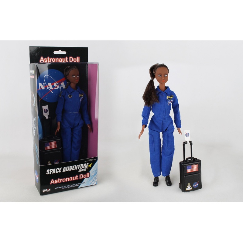 ASTRONAUT DOLL IN BLUE SUIT IN BOX AFRICAN AMERICAN