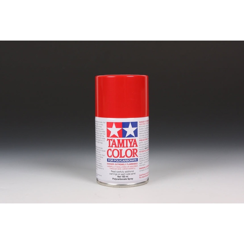Tamiya Color PS-60 Bright Mica Red Polycarbonate Spray Paint 100mL