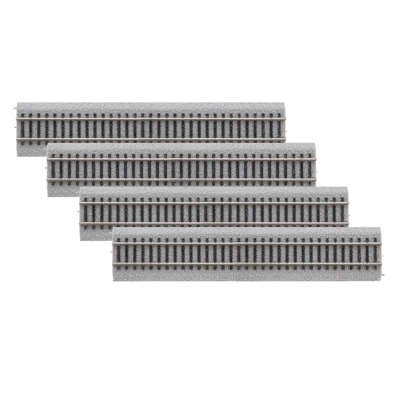 9″ Straight MagneLock HO Scale Track 4 Pack