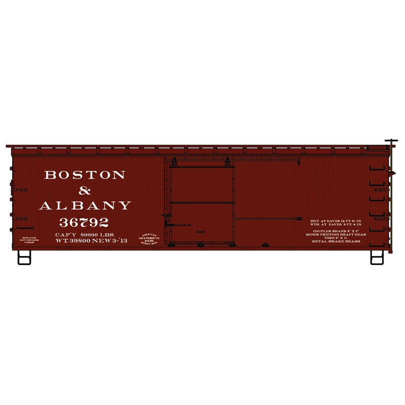36′ Double-Sheathed Wood Boxcar 36792 HO Scale