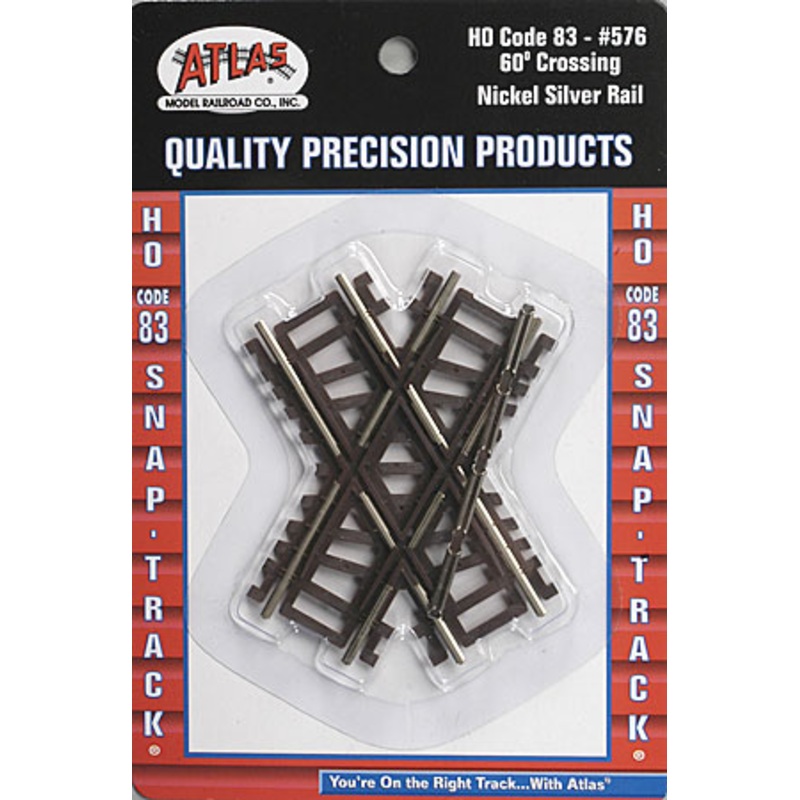 60-Degree Crossing Code 83 HO Scale