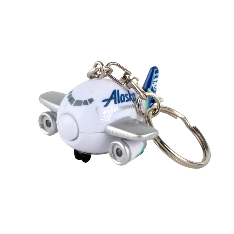 ALASKA AIRLINE KEYCHAIN W/LIGHT & SOUND (**)