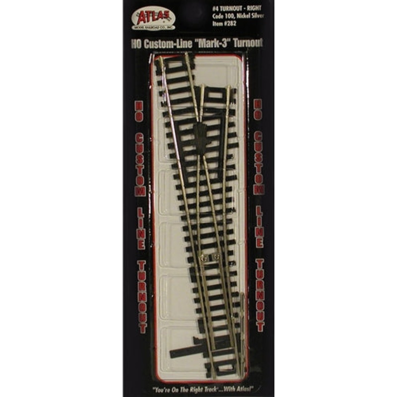 #4 Right Hand Turnout Mark 4 NS Code 100 HO Scale