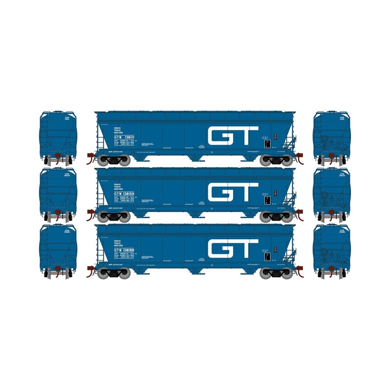HO ACF 4600 3-Bay CF Hopper, GTW #1 (3) (ATHG15847)