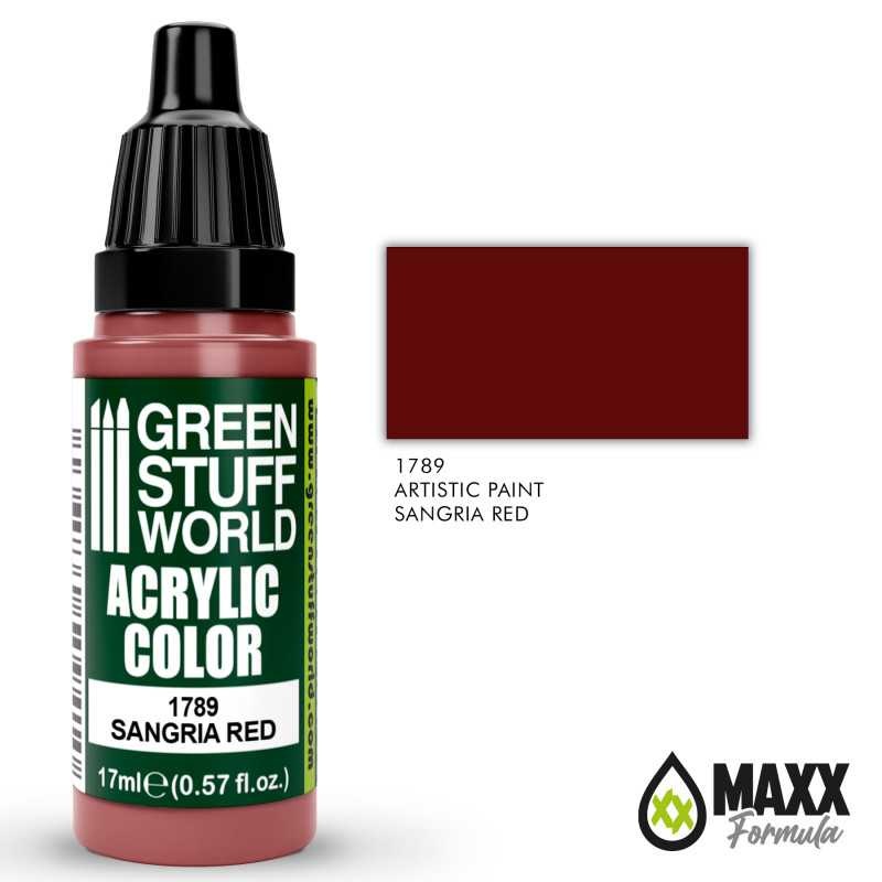 GREEN STUFF WORLD Acrylic Color – Sangria Red 17ml
